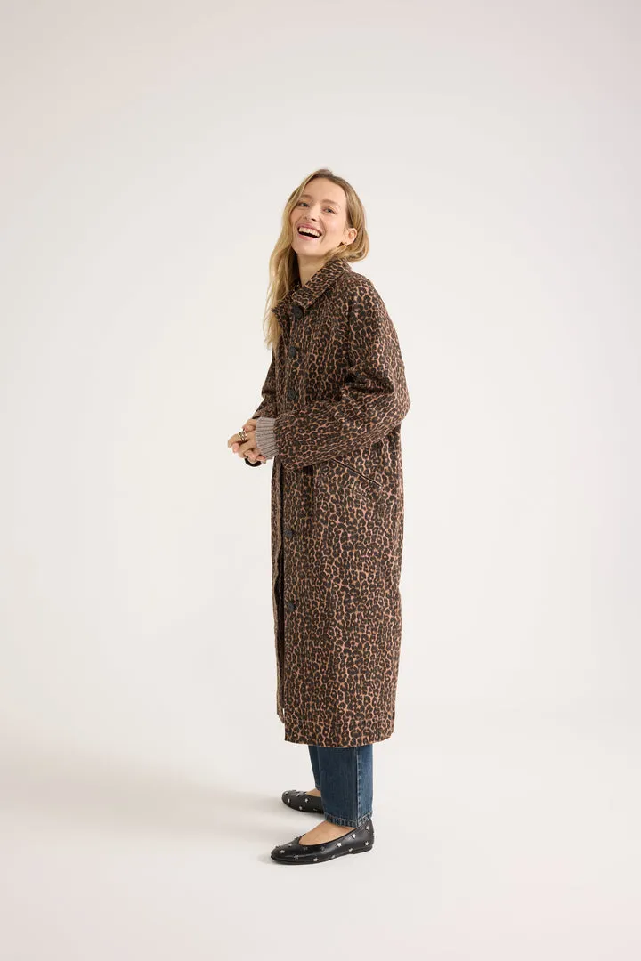 Trench Rosita léopard café