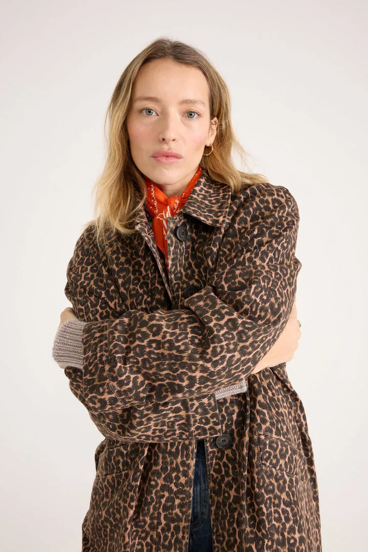 Trench Rosita léopard café