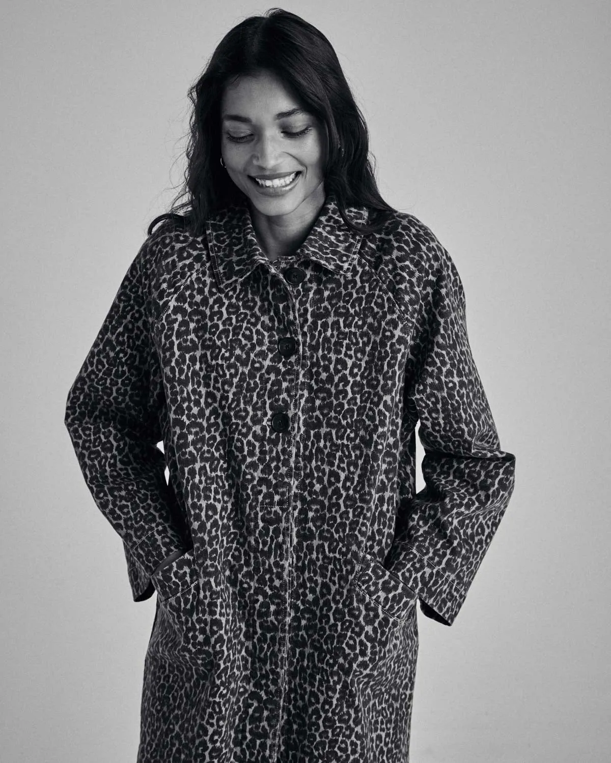 Trench Rosita léopard café