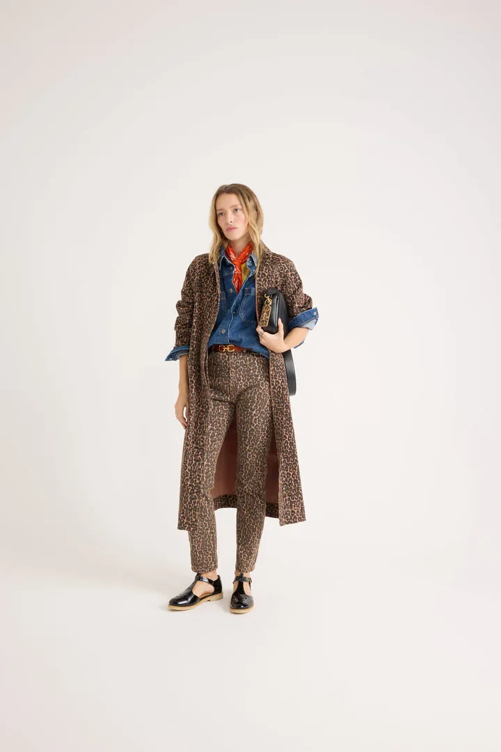 Trench Rosita léopard café