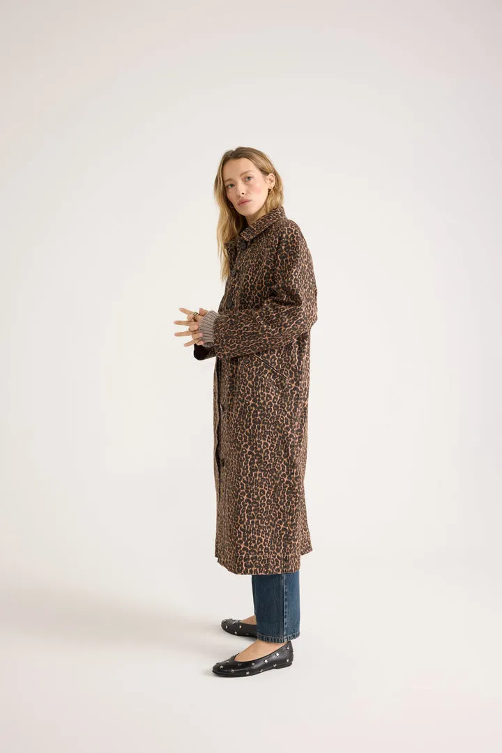 Trench Rosita léopard café