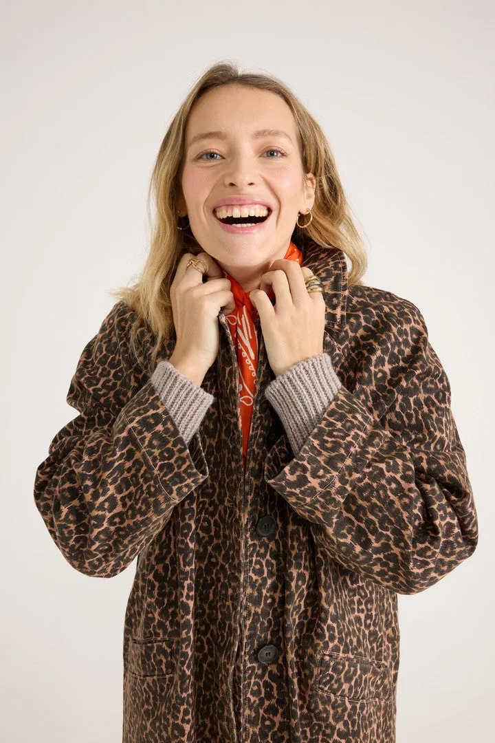 Trench Rosita léopard café