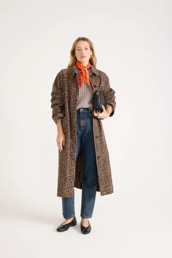 Trench Rosita léopard café