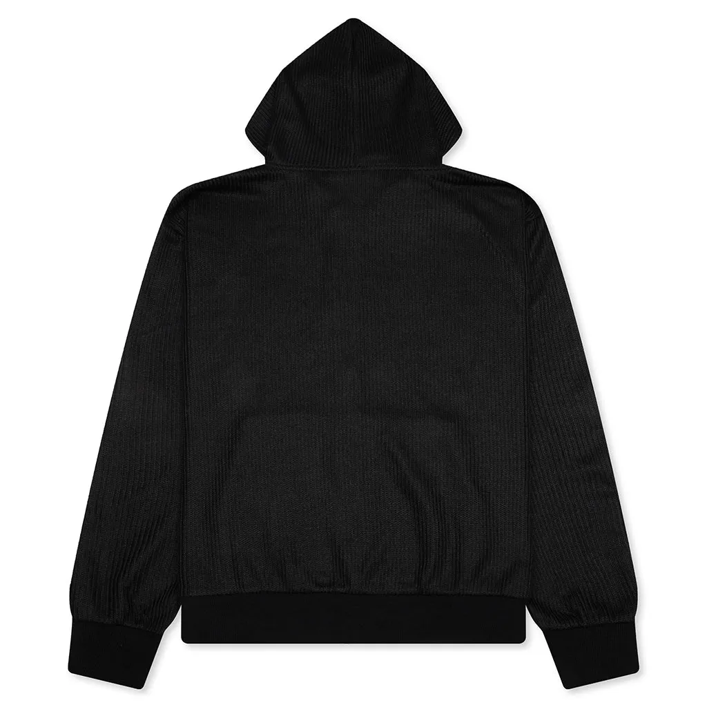 Twitch Knitted Zip Hoodie - Black