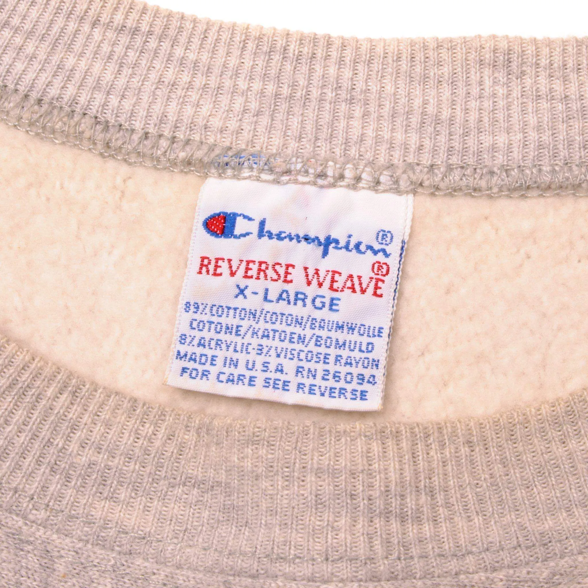 VINTAGE CHAMPION REVERSE WEAVE SWEATSHIRT 1990s SIZE XL MADE IN USA