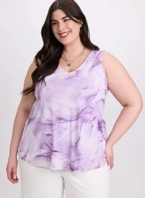 Watercolour Print Top