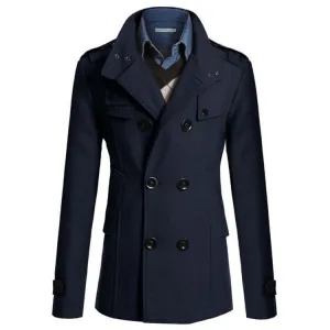 West Louis™ Gentlemen Wool Style Peacoat
