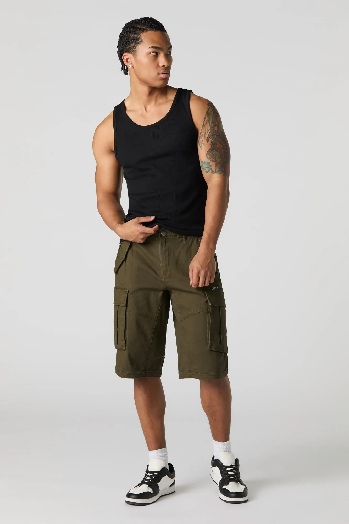 Zipper Cargo Short