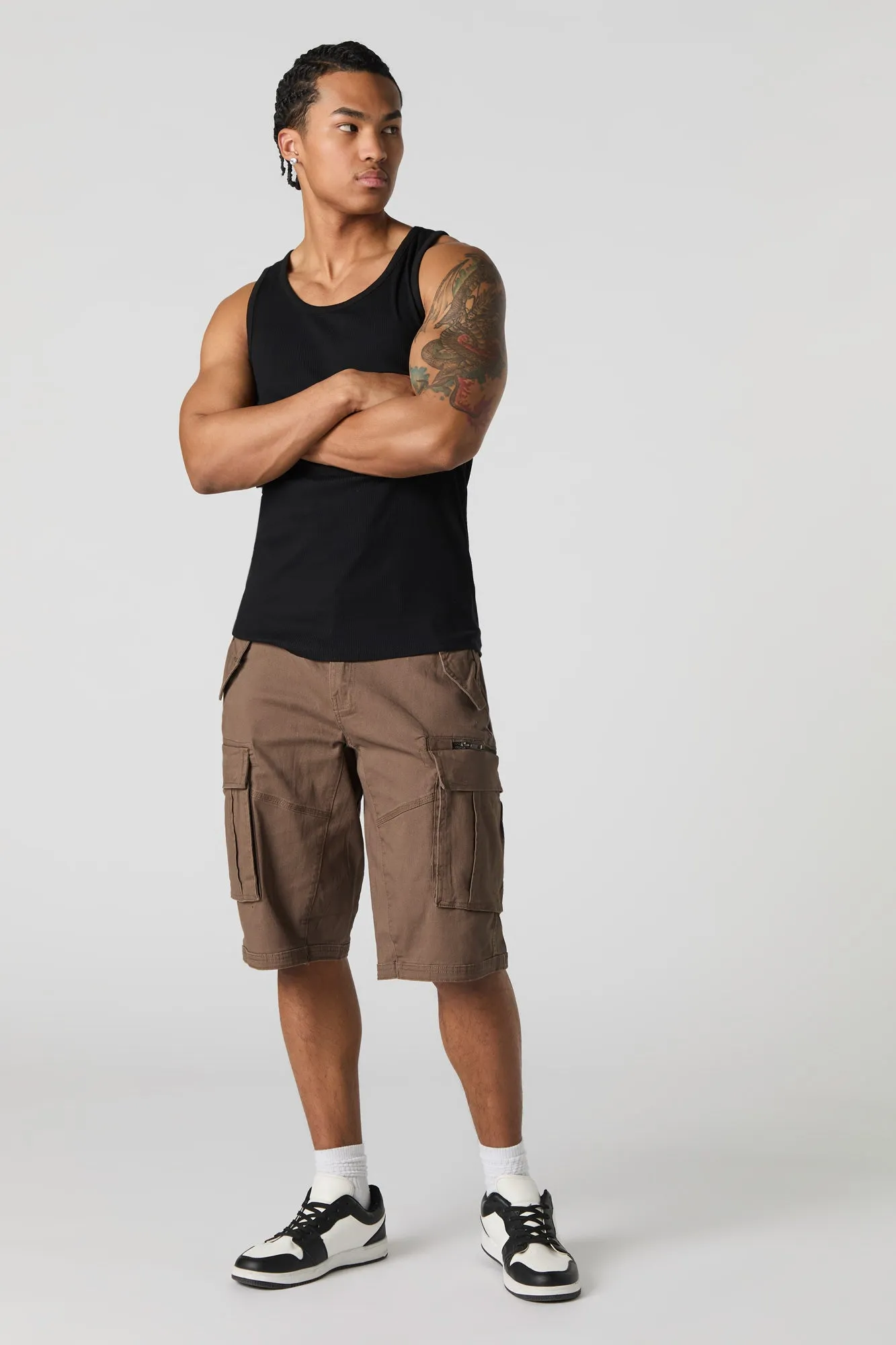Zipper Cargo Short